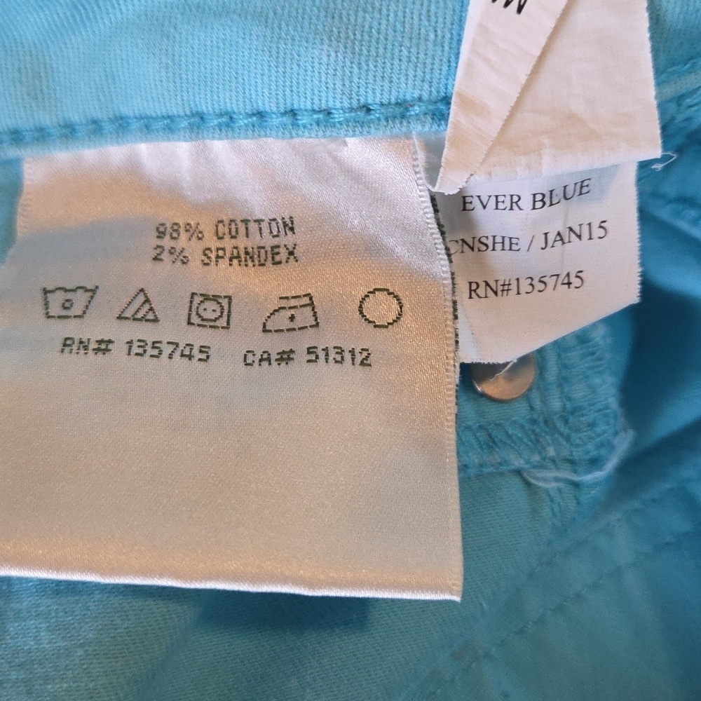 Y2K Joe's Jeans Turquoise Aqua Blue Skinny Jeans Girls Size 14 Spring Summer - Picture 5 of 6